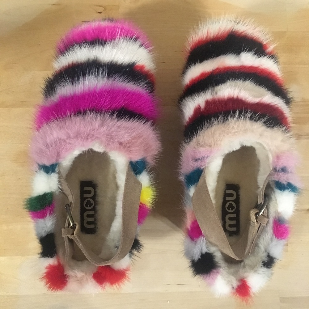 Mou Mink Stripey Multicolored Clogs